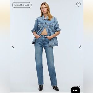 Madewell 90s straight jeans, like new